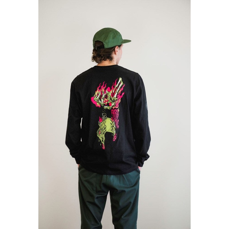 Line Ski and Destroy T-Shirt|BLACK|M|L|XL