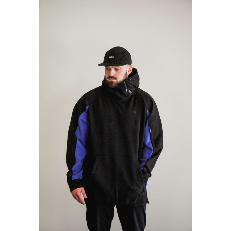 Line SOFTSHELL TECH HOODIE|BLACK/PURPLE|GREEN/OLIVE|M|L|XL