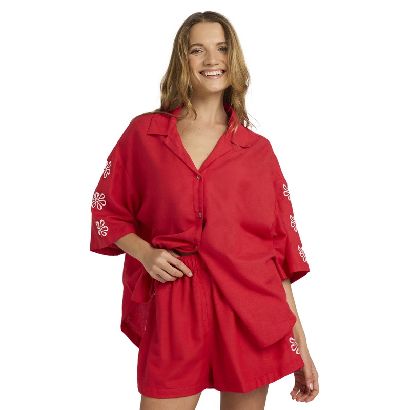Roxy Chase Shirt|Rio Red|S|M|L|XL