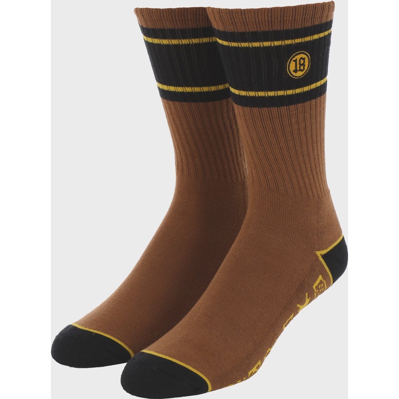 Anti Hero Hecho Por Socks|Brown / Yellow|Orange / Yellow