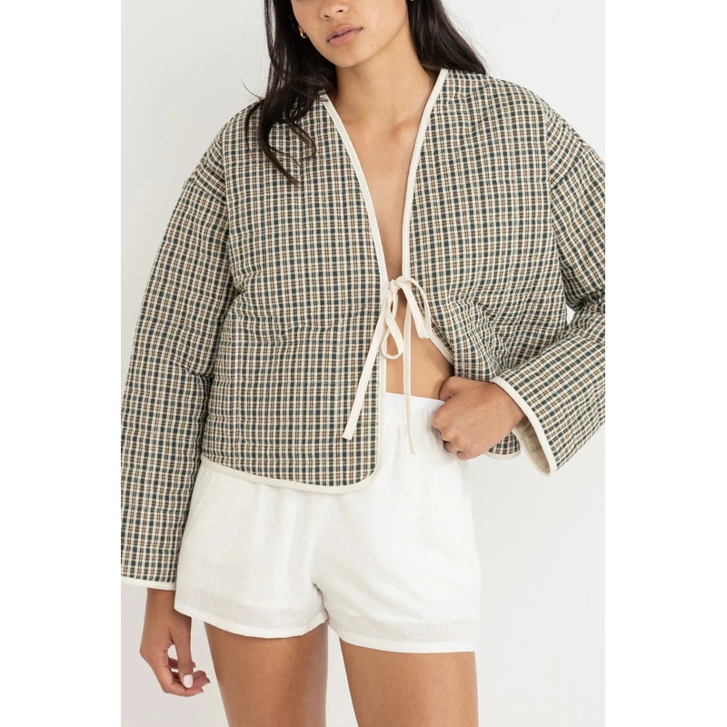 Rhythm Antibes Plaid Quilted Jacket