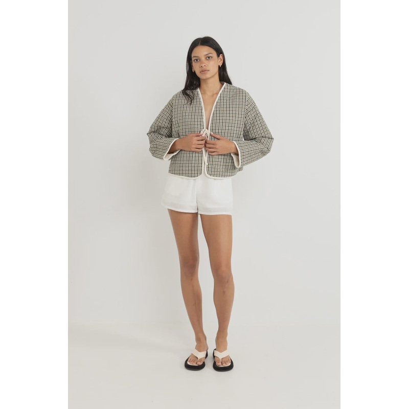 Rhythm Antibes Plaid Quilted Jacket