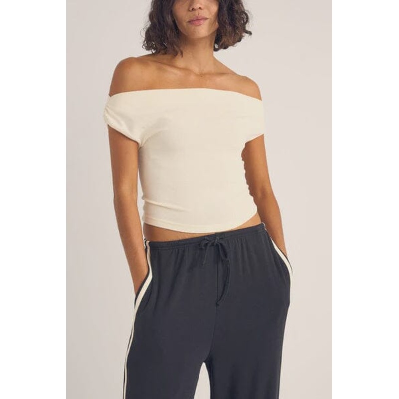 Rhythm Juno Off Shoulder Top|Cream|6|8|10|12|14|16