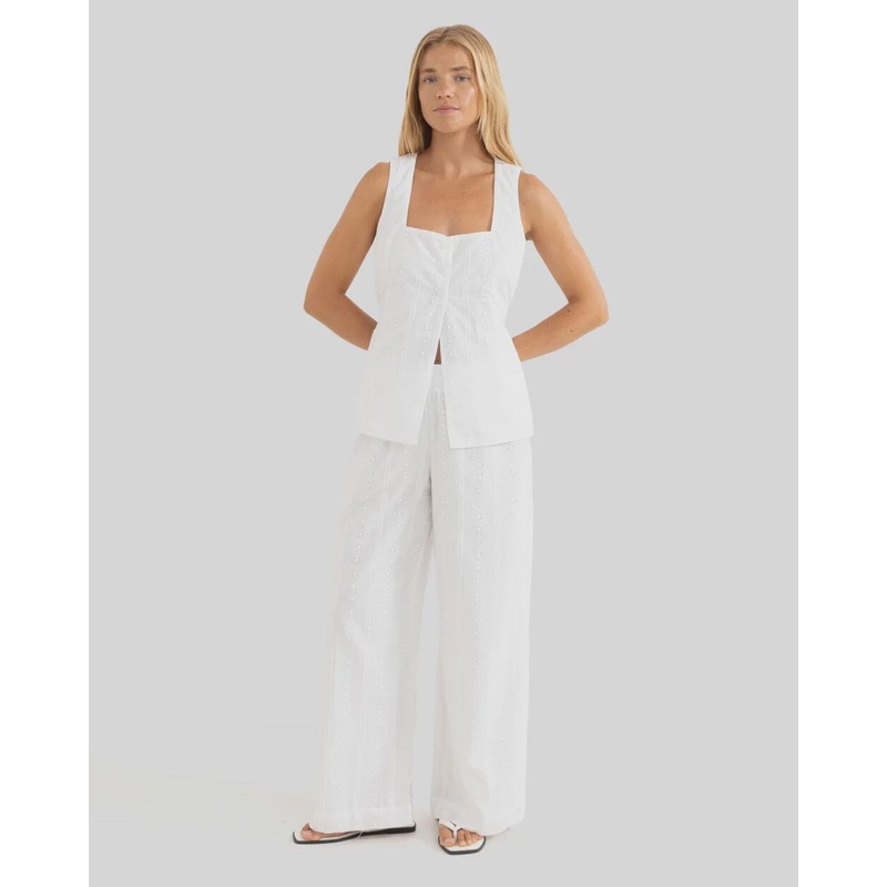 Rhythm Niko Long Vest|White|6|8|10|12