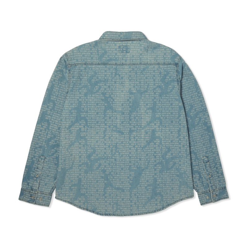 HUF Ceremony Denim Shirt|Indigo|M|L|XL