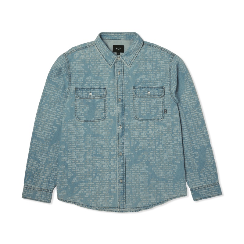 HUF Ceremony Denim Shirt|Indigo|M|L|XL