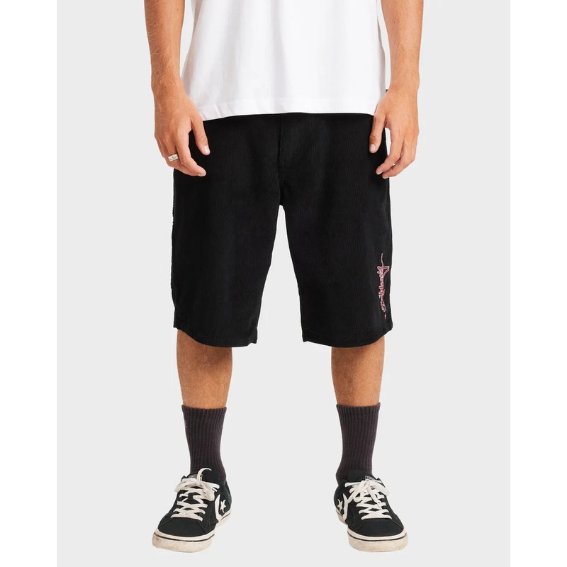 Billabong Smoko Cord Shorts|Washed Black|30|32|34|36
