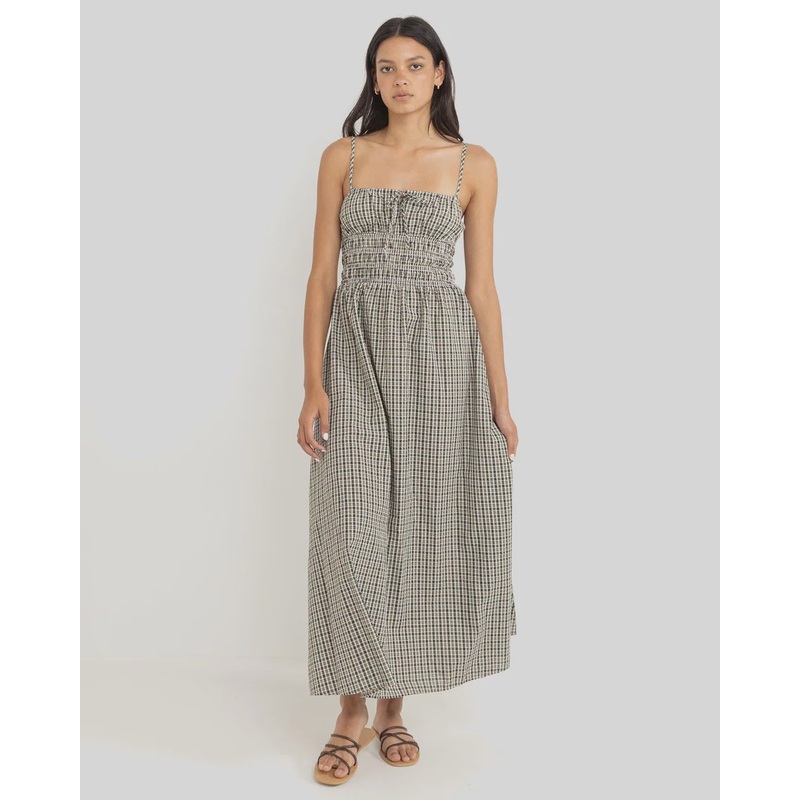 Rhythm Antibes Plaid Dress|Olive|6|8|10|12|14|16