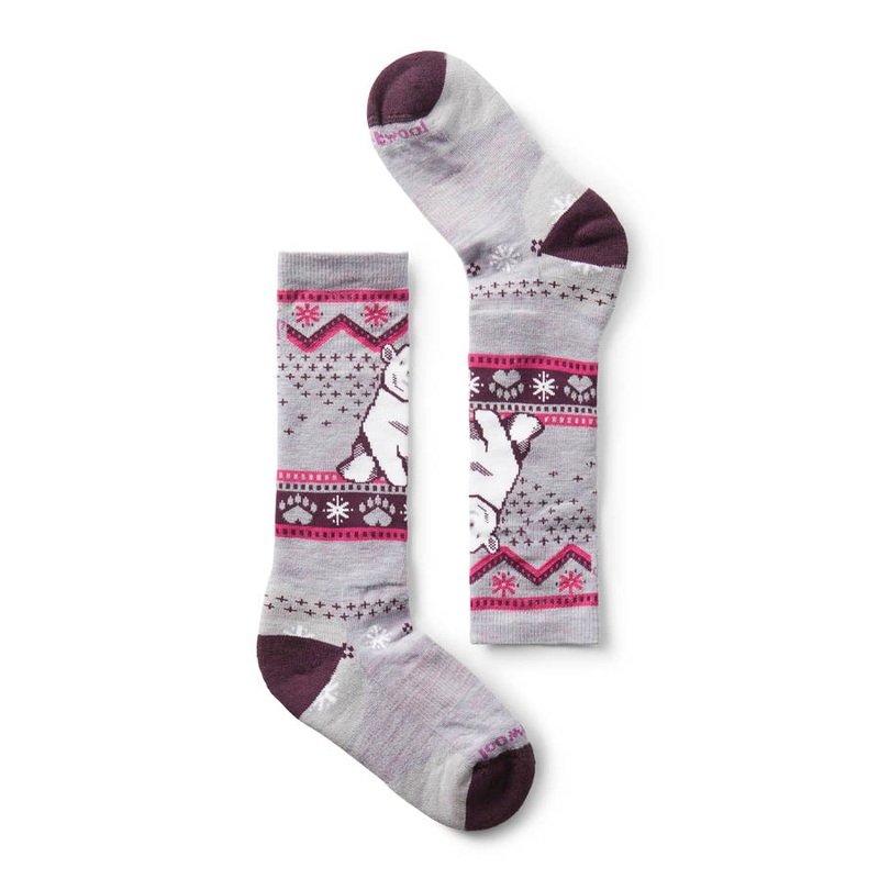 Smartwool Wintersport Full Cusion Polar Bear Kids Snow Sock 2026