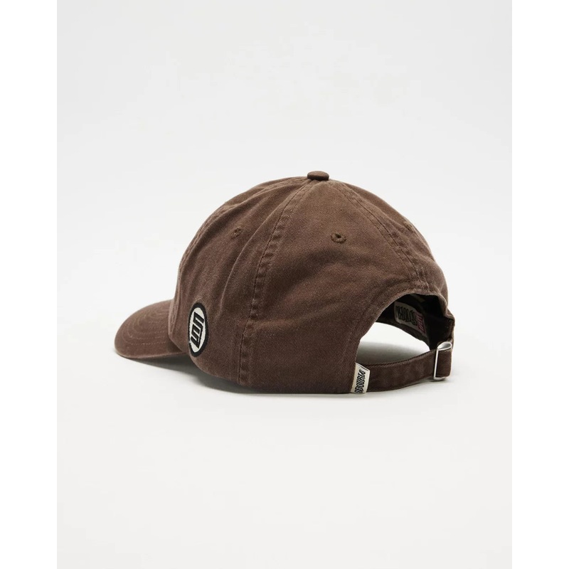 S Double Shawn Script Strapback Cap – Dark Chocolate