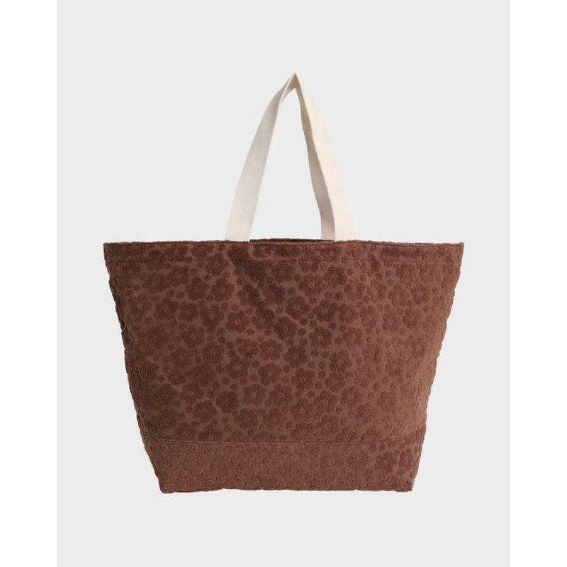 Roxy Blossom Terry Tote Bag|Almond