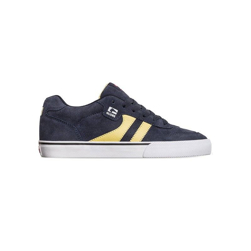 Globe Encore 2 Skate Shoes Navy/Pale Yellow