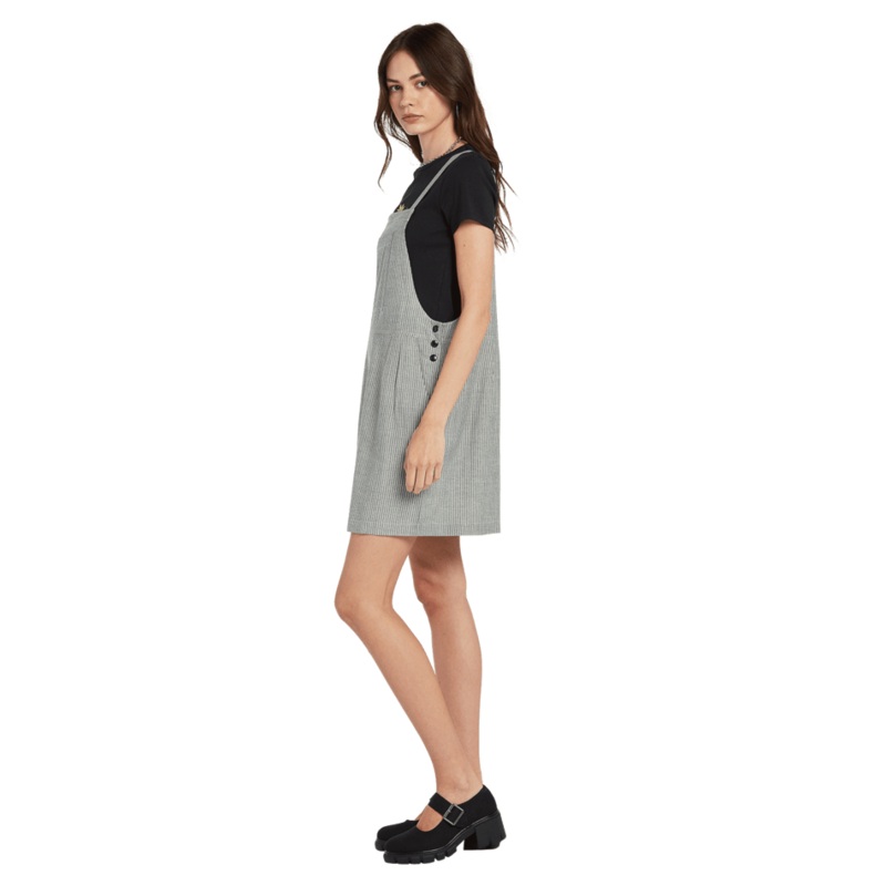Volcom Sunday Strut Dress Black White