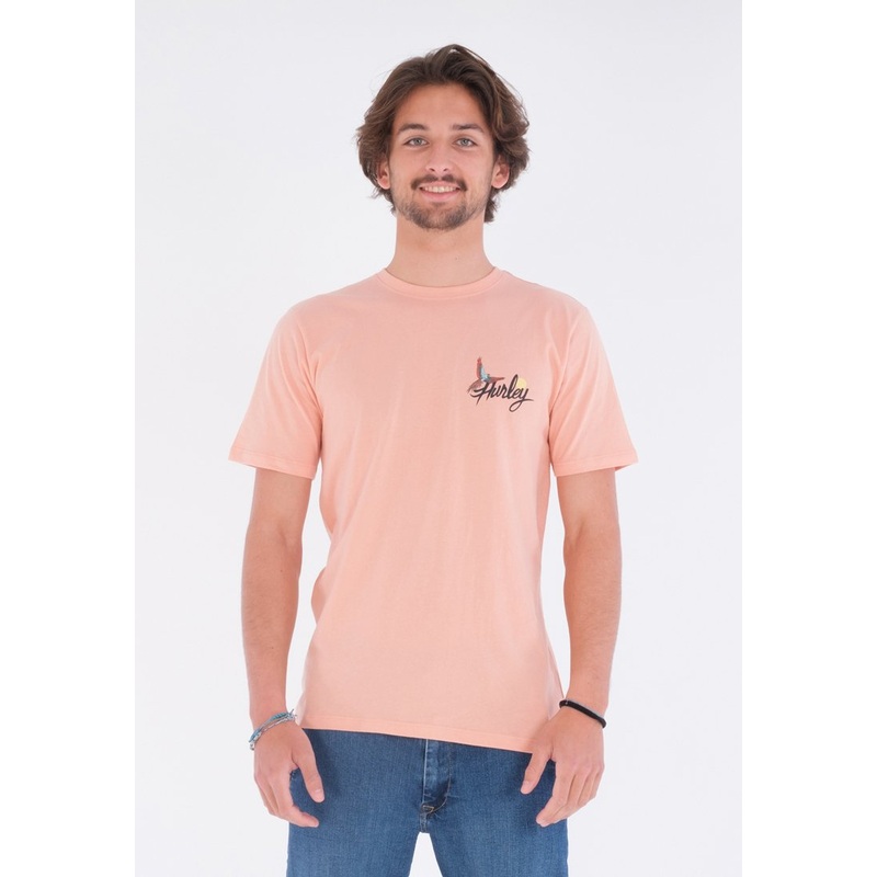 Camiseta Hurley Wash Parrot Tee Pink Quest