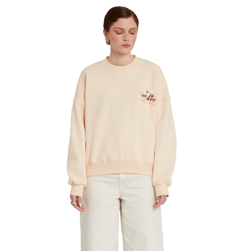 Volcom Egle Zvirblyte Fa Crew Light Pink