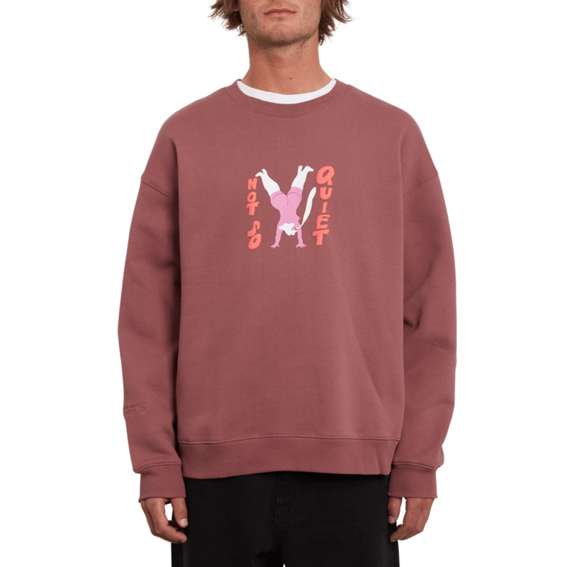Volcom Egle Zvirblyte Fa Crew Rose Brown