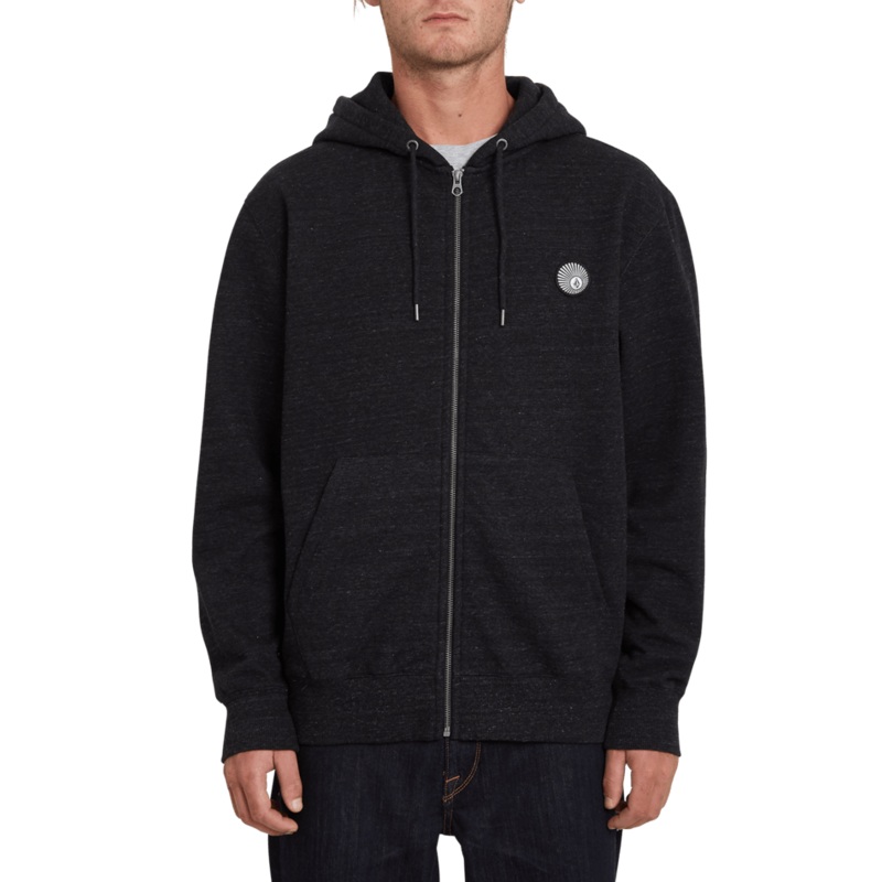 Volcom Sngl Stn Zip Fleece Heather Black