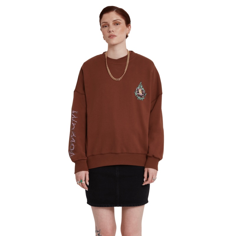 Volcom Max Loeffler Fa Crew|Brown|XS|S|M|L|XL