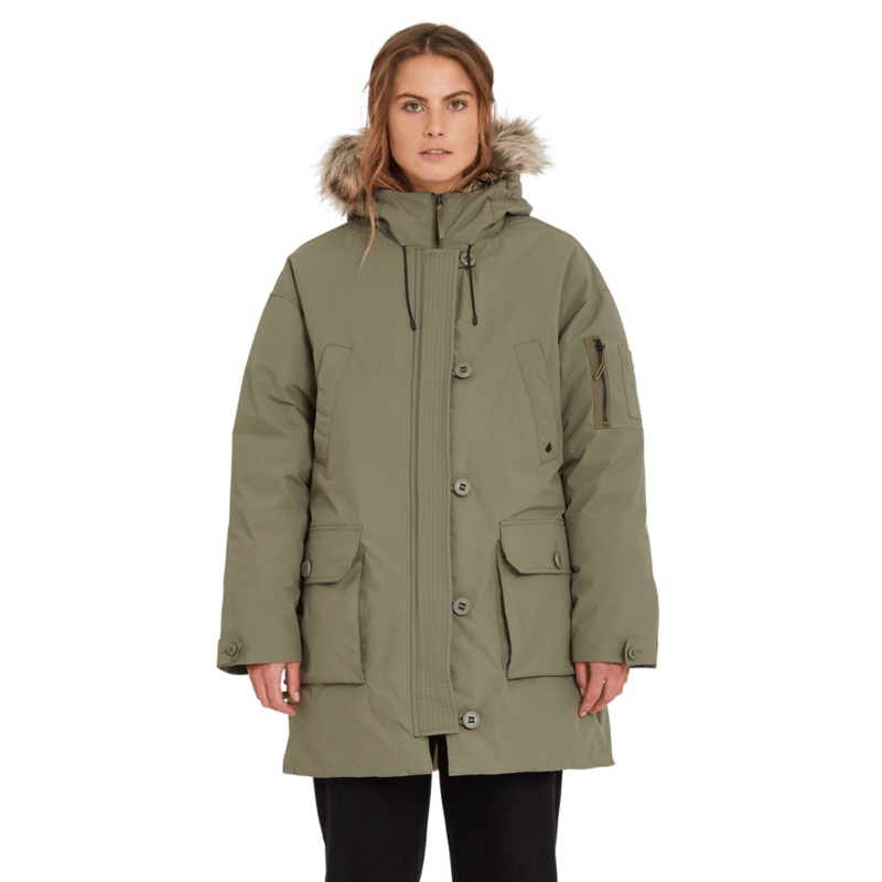 Volcom Warmer N Over 5k Parka|Green|XS|S|M|L|XL
