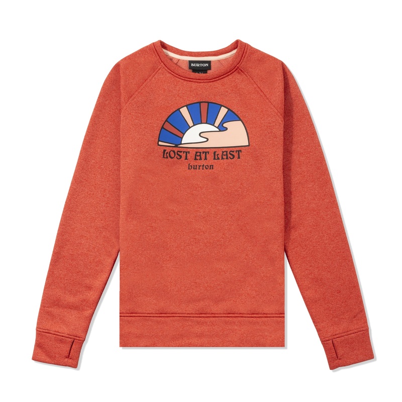 Women’s Oak Crew|Red|XXS|XS|S|M