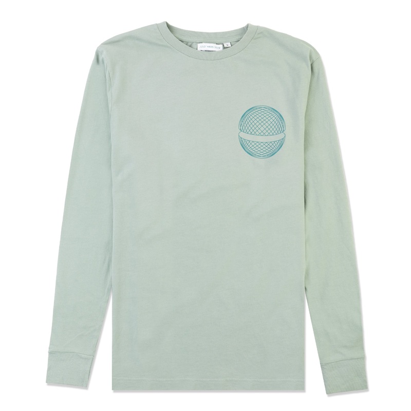 Patch Long Sleeve Tee|Green|XS|S|M|L|XL|XXL