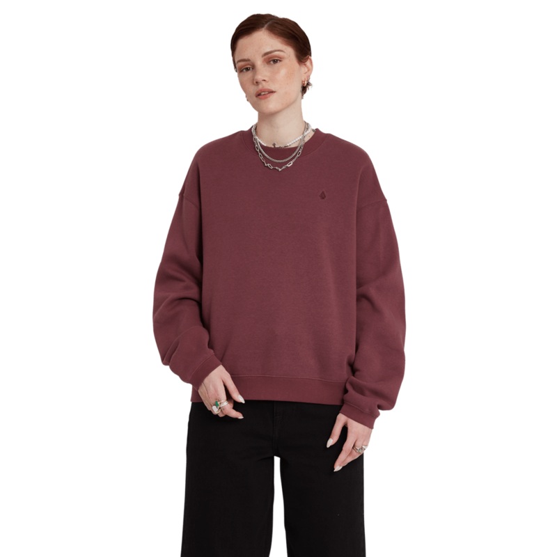 Volcom Stone Heart Ii Crew Eggplant