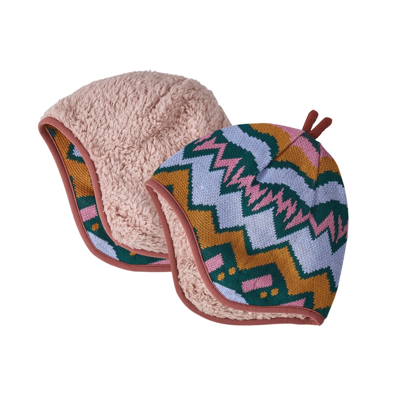 Baby Reversible Beanie|Pink|Green|0/3M|3/6M|6/12M