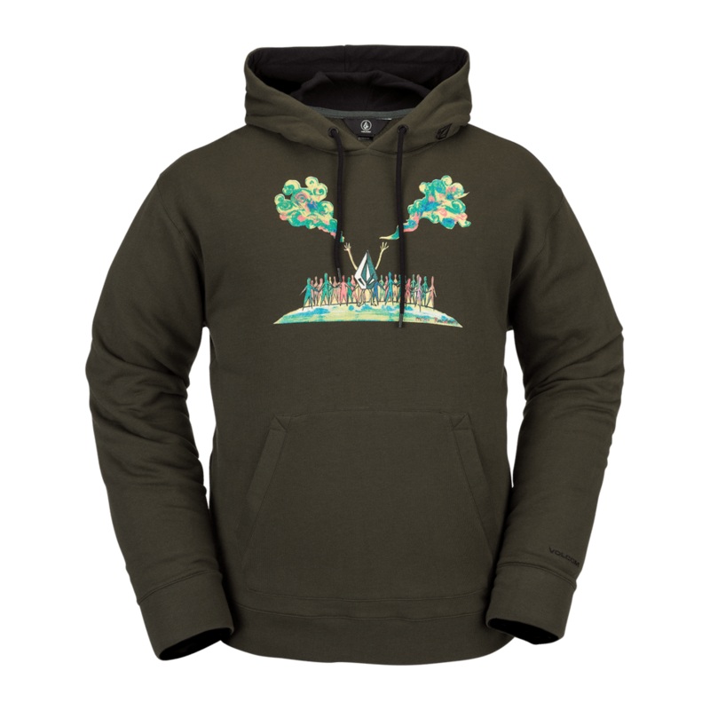 Volcom Di Pullover Fleece Saturated Green