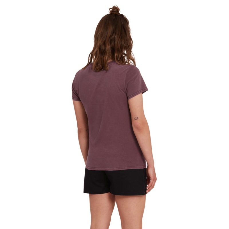 Volcom Solid Stone Emb Tee Eggplant