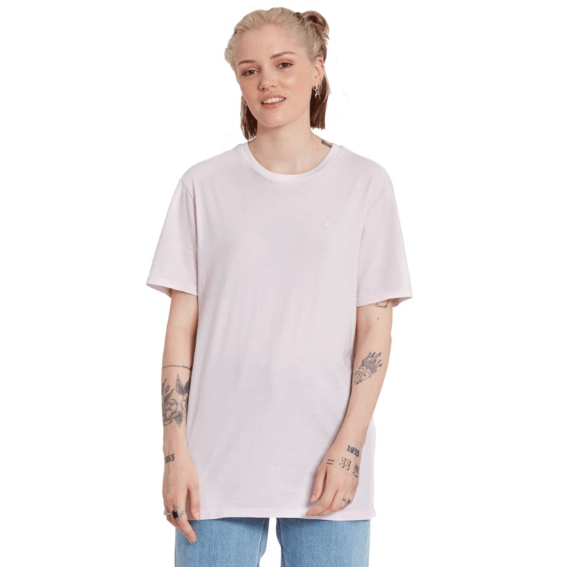 Volcom Solid Stone Emb Tee Lavender