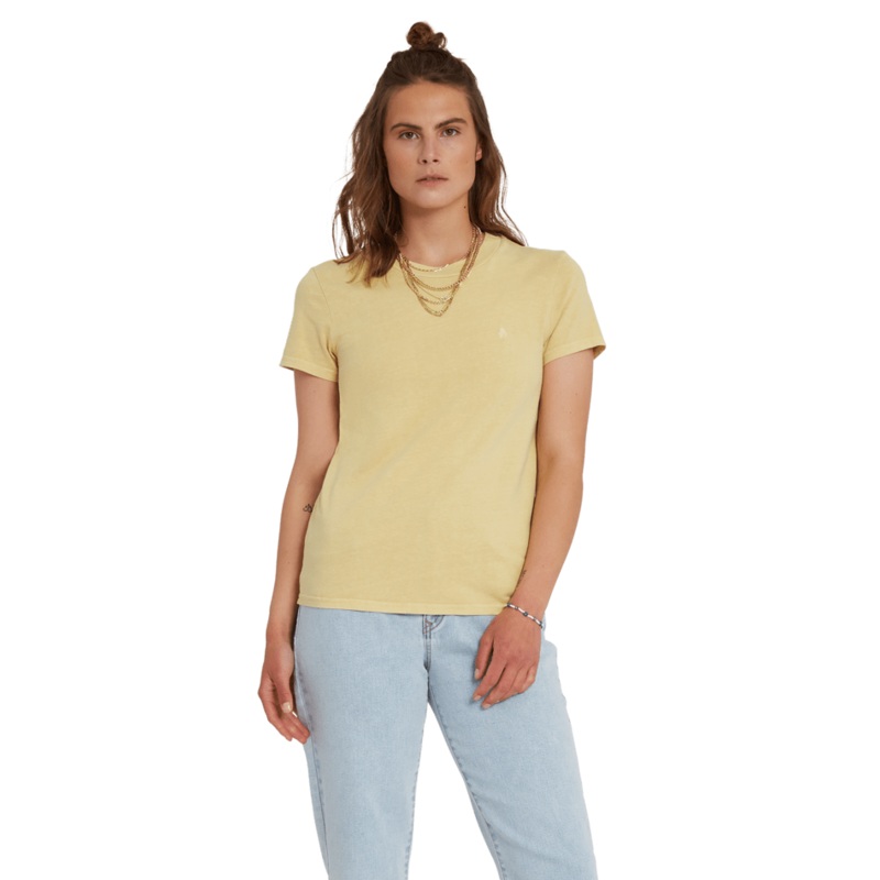 Volcom Solid Stone Emb Tee Wheat
