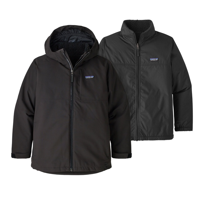 Boys’ 4-in-1 Everyday Jacket|Black|XS|S|M|L|XL