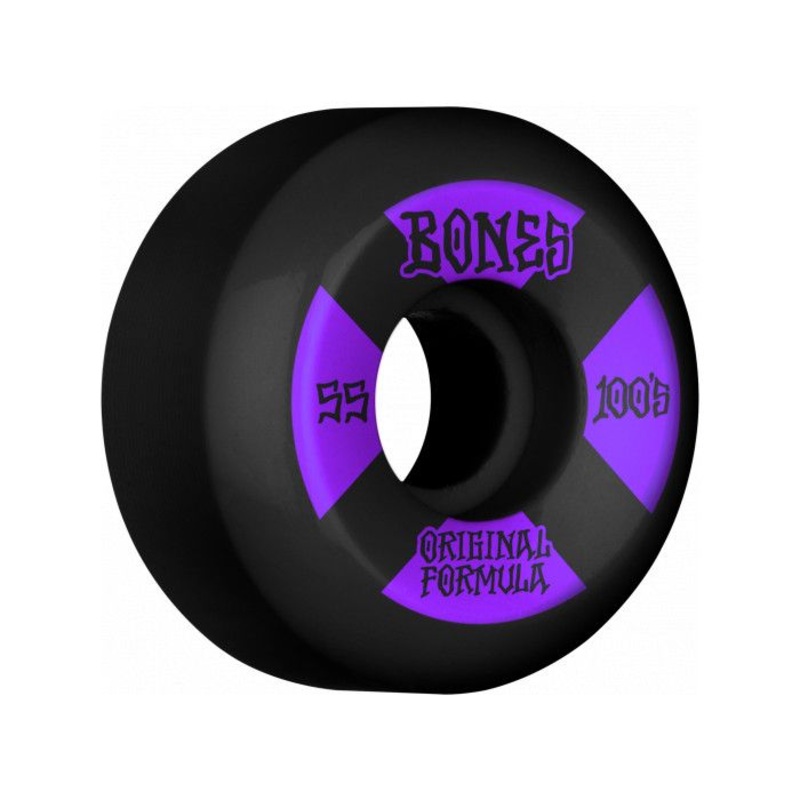 Bones 100s V5 Black Sidecut 55mm (Pack de 4)