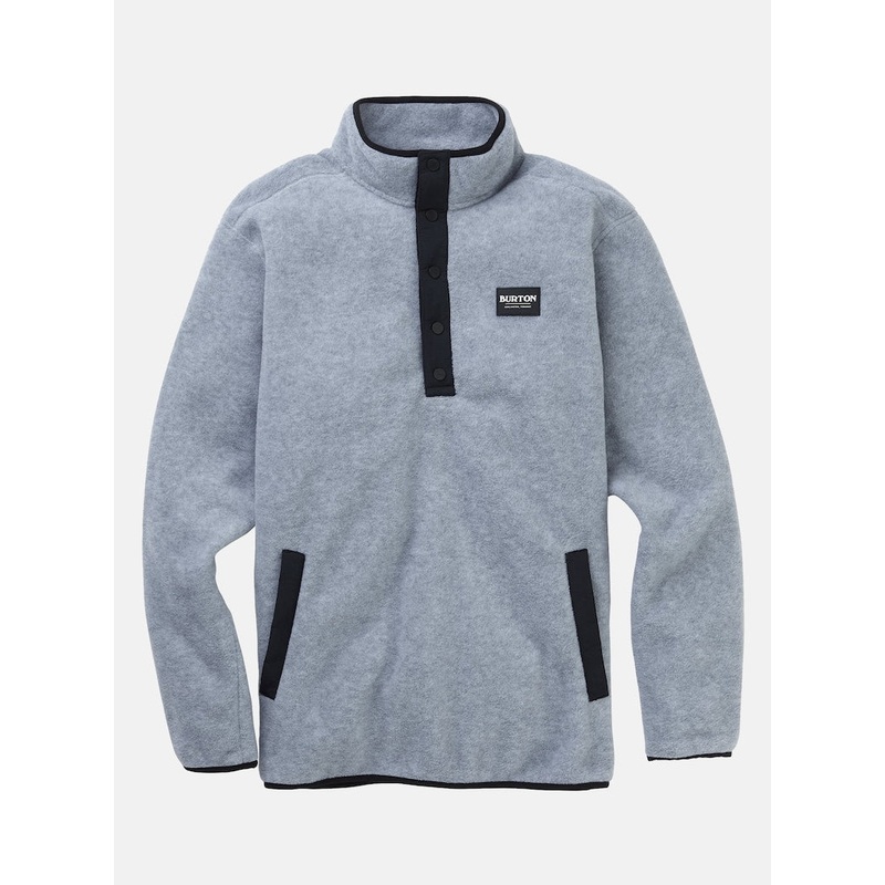 Burton Men’s Hearth Fleece Pullover Gray Heather