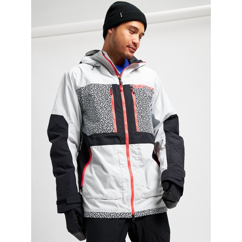 Chaqueta Burton Frostner Jacket Lunar Gray / Pj Print / True Black