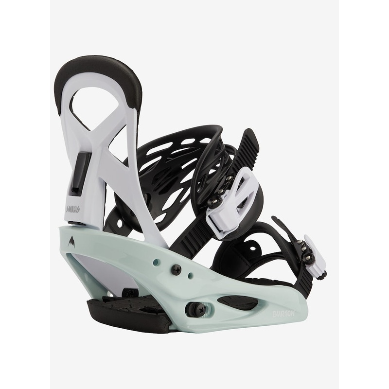 Burton Kids’ Smalls Re:flex Snowboard Bindings Neo-mint / White