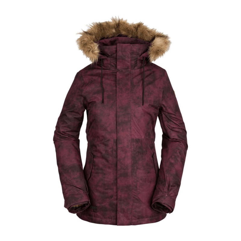 Volcom Fawn Ins Jacket Acid Merlot