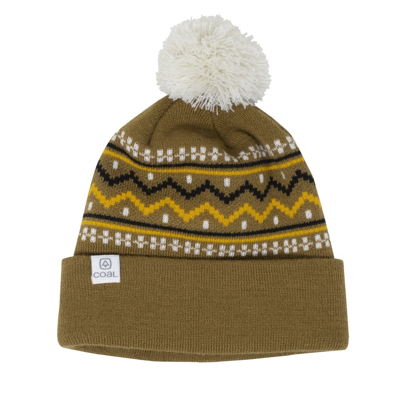 The Fjord Nordic Pom Beanie|White|Purple|Black|Green|Brown|1 SZ