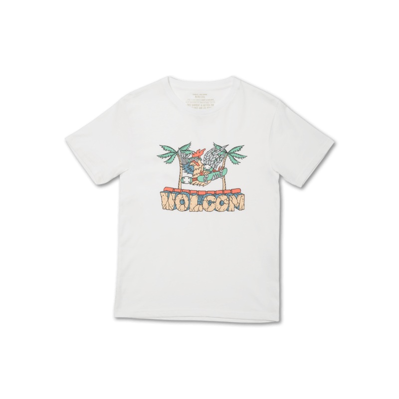 Volcom Roosting Bsc Ss White|White|S|M|L|XL
