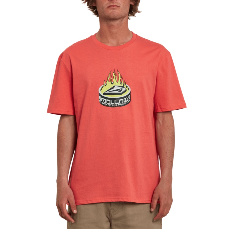 Volcom Tuna Bsc Ss Cayenne|Red|XS|S|M|L|XL