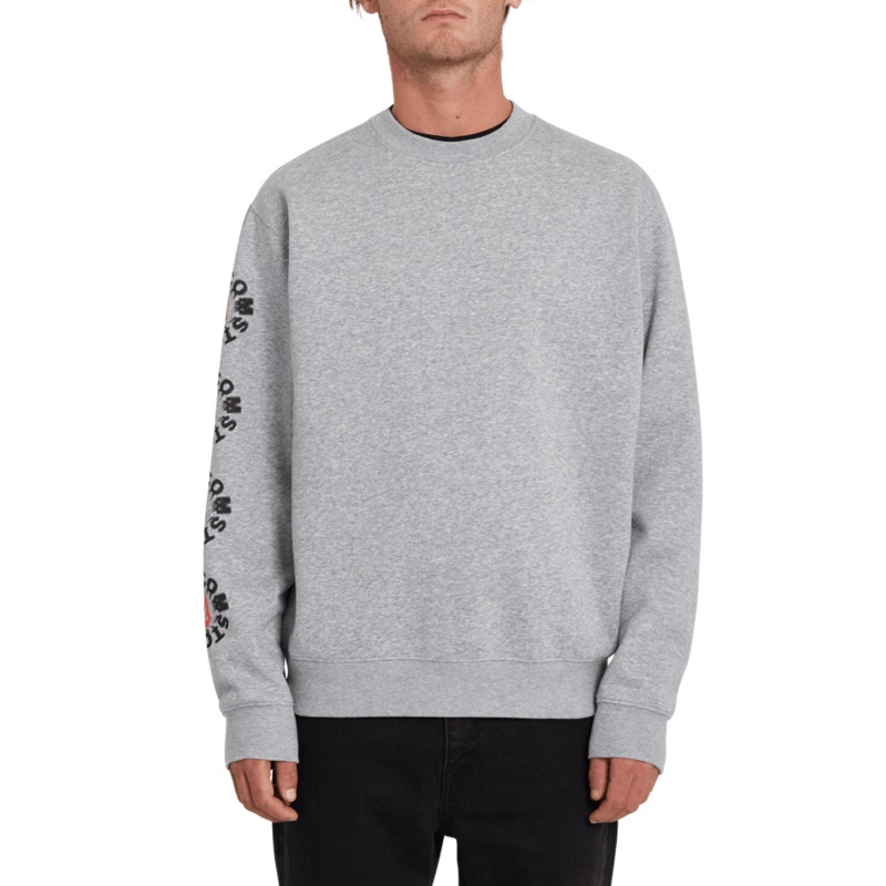 Volcom Catch 91 Crew Fleece Heather Grey