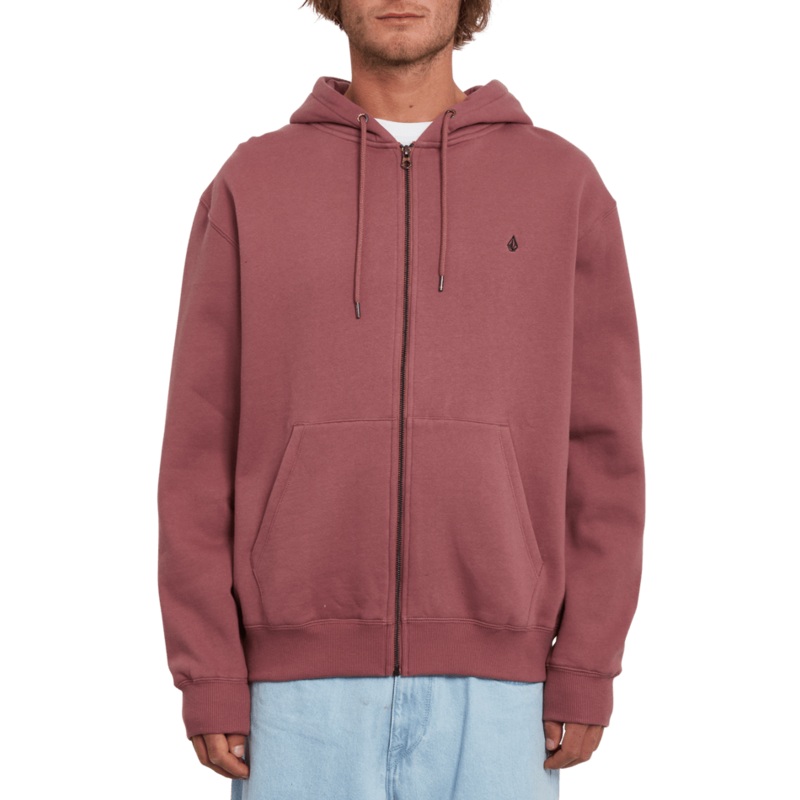 Volcom Sngl Stn Zip Fleece Rose Brown