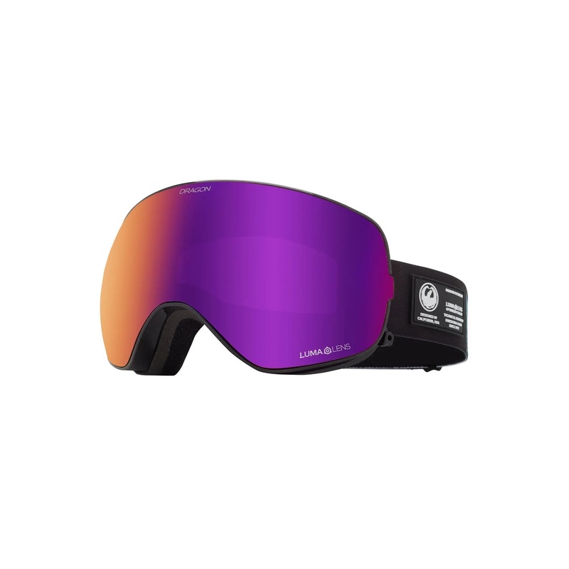 Dragon X2s – Black Pearl with Lumalens Purple Ionized & Lumalens Amber Lens