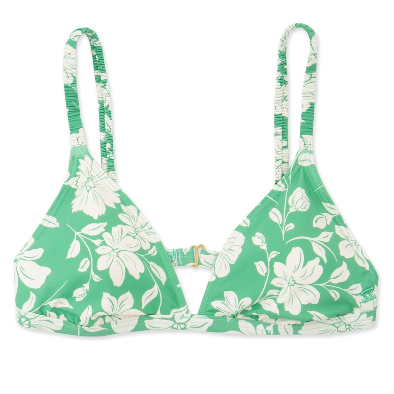 Field Day Scrunched Fixed Triangle Bikini Top