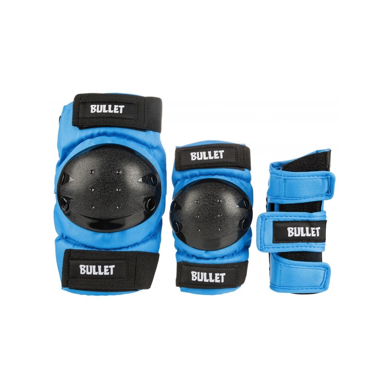 Protecciones skate para nio Bullet Triple Padset Blue