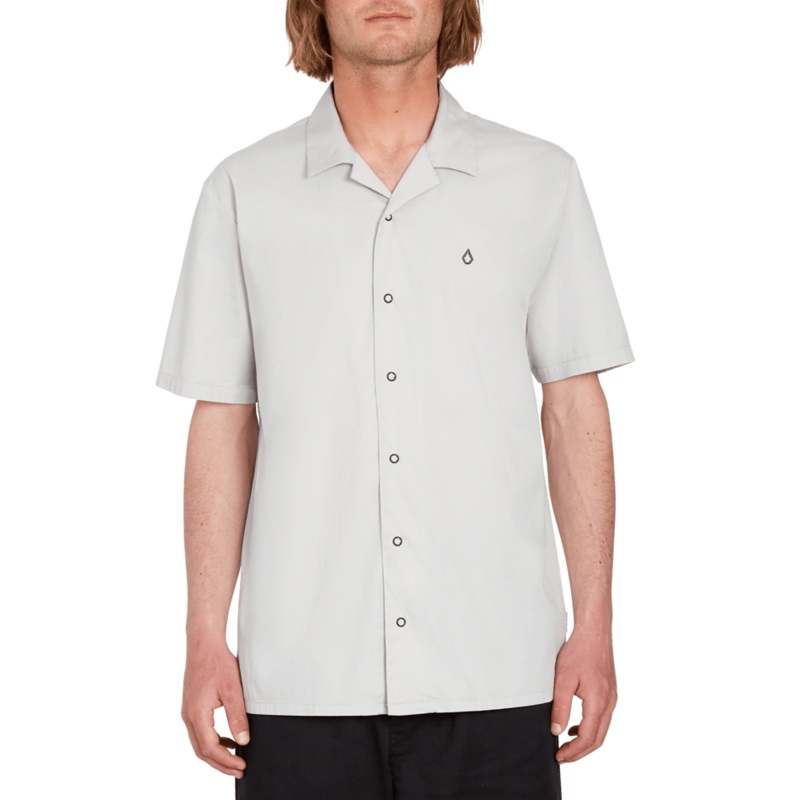 Volcom Skate Vitals Axel Short Sleeve Shirt Tower Grey