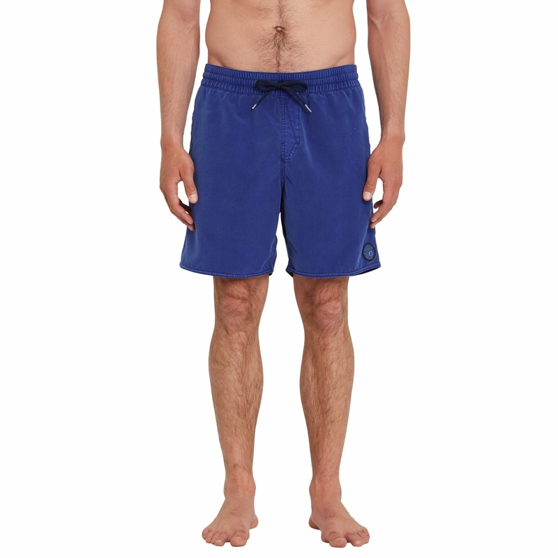 Baador Volcom Center Trunk 17 Blue Print