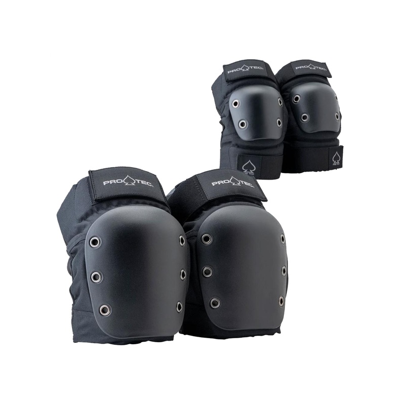 Protecccion skate Pro-Tec Pads Street Knee/Elbow Pad Set Open Black