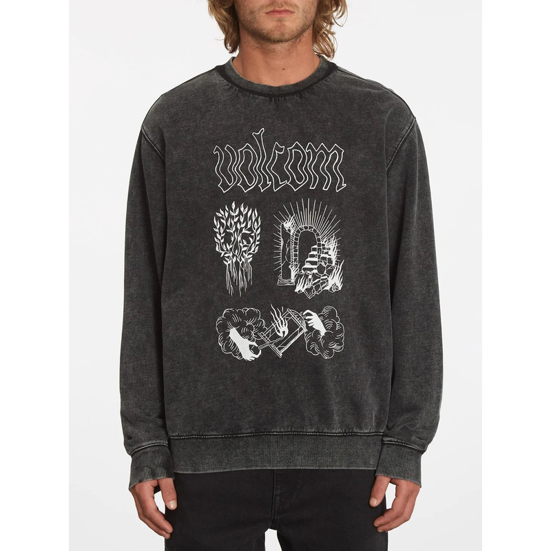 Sudadera Volcom Vaderetro Crew Black