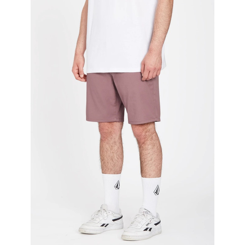 Volcom Frickin Modern Stretch Shorts 19 Bordeaux Brown